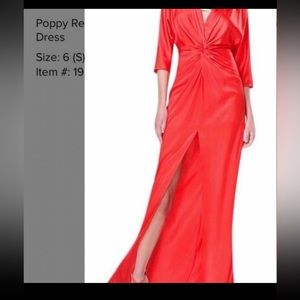 Red kimono Satin gown dress
